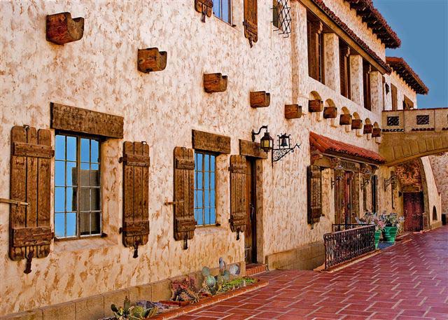Courtyard at Scotty's Castle, Death Valley