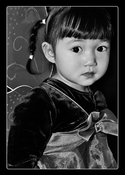 Chinese Girl Wearing Fairy Wings