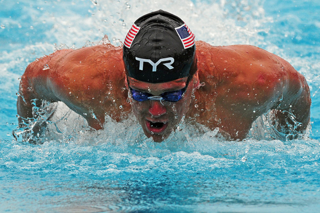Tom Sheilds Swimming the 500 Meter Butterfly