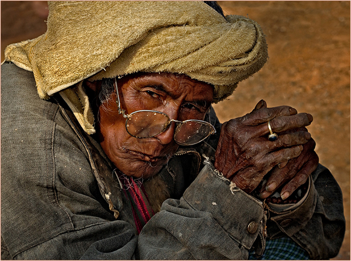 Older Man in Yellow Hat